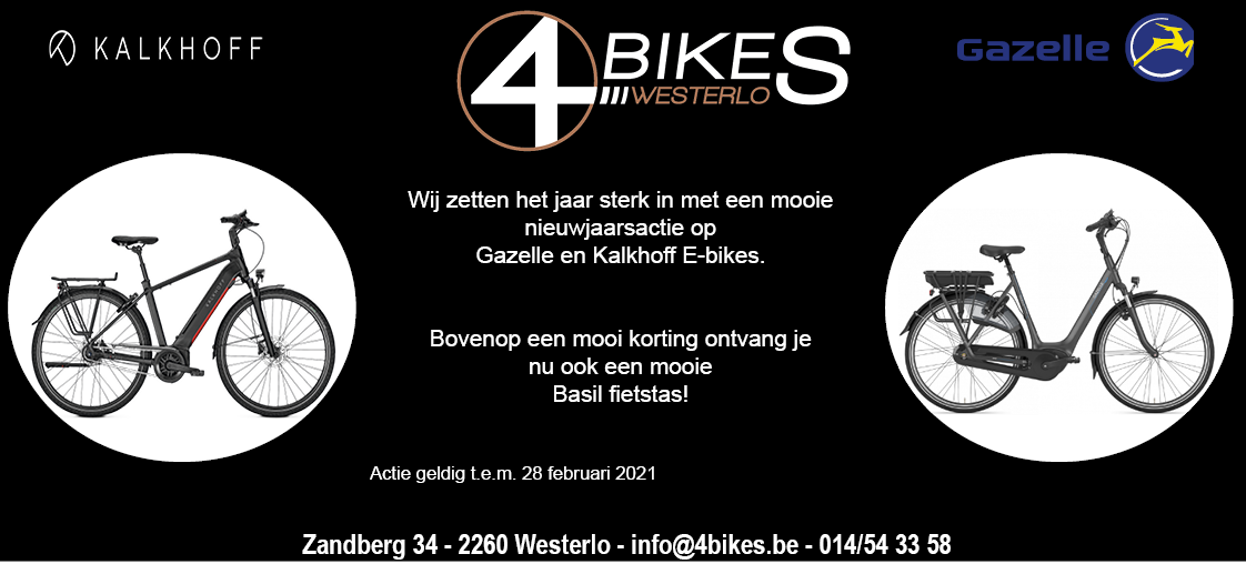 Nieuwjaaractie 2021 4bikes Westerlo