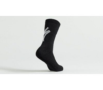 TECHNO MTB TALL LOGO SOCK BLK/WHT S