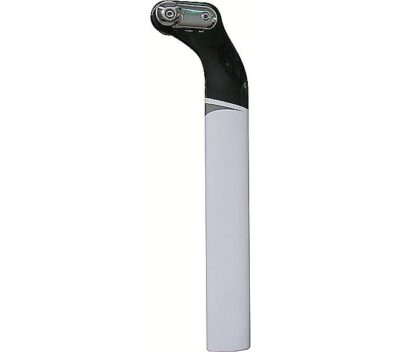 STP TRANSITION SETBACK SEATPOST 450MM WHT/BLK