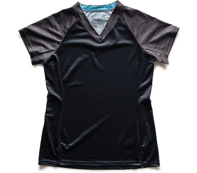 ANDORRA JERSEY SS WMN BLK/CHAR LIGHTSPEED XS