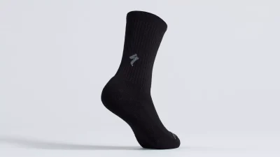Merino Midweight Tall Sock  Blk