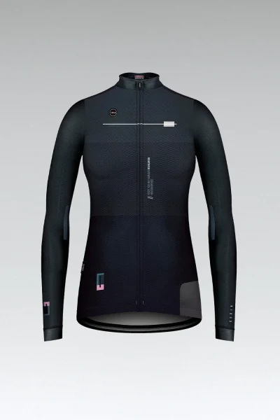 Gobik LS Jersey Cobble Wmn Dark Coal