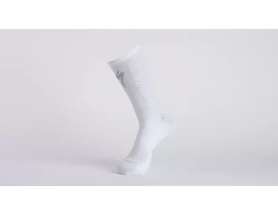 Knit Aero Tall Sock White/Silver