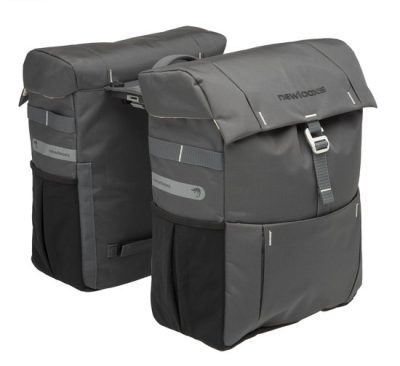 New Looxs Dubbele Fietstas Vigo 37 Liter Grey MIK